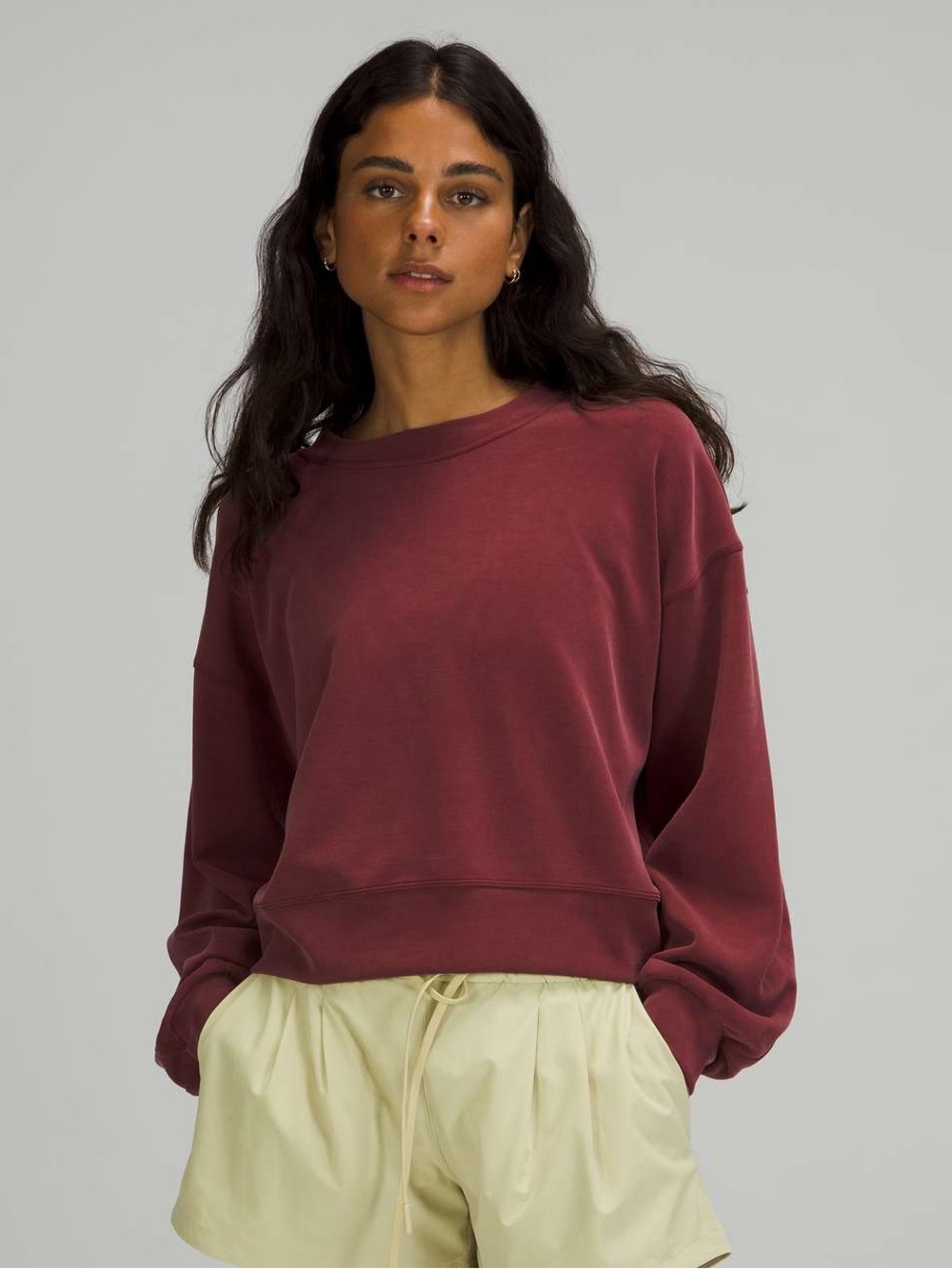 Lululemon Perfectly Oversized Cropped Crew *Softstreme